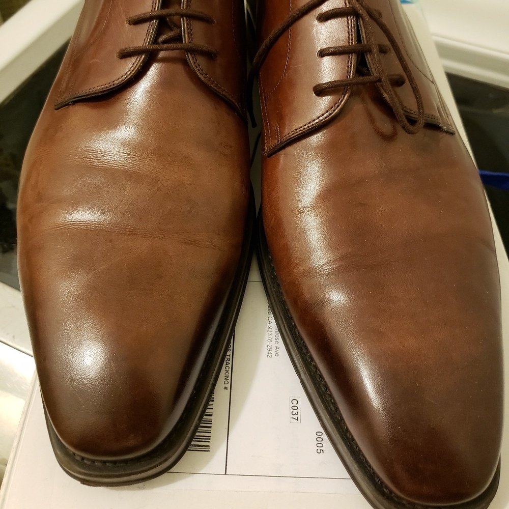 Magnanni Brown Leather Oxfords